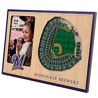 Milwaukee Brewers 3D StadiumView Picture Frame