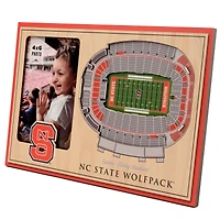 Brown NC State Wolfpack 3D StadiumViews Picture Frame