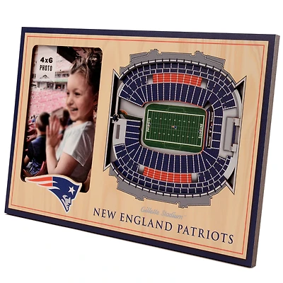 Brown New England Patriots 3D StadiumViews Picture Frame
