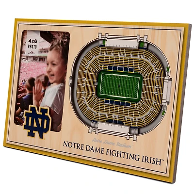 Brown Notre Dame Fighting Irish 3D StadiumViews Picture Frame
