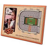 Brown Oklahoma State Cowboys 3D StadiumViews Picture Frame
