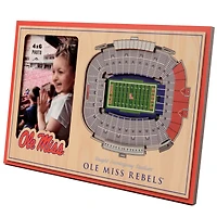 Brown Ole Miss Rebels 3D StadiumViews Picture Frame