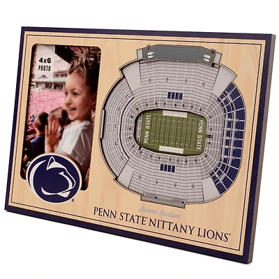 Brown Penn State Nittany Lions 3D StadiumViews Picture Frame