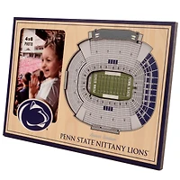 Brown Penn State Nittany Lions 3D StadiumViews Picture Frame