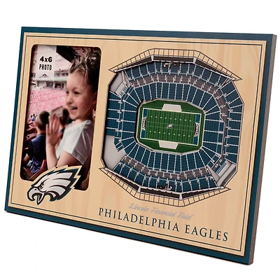 Brown Philadelphia Eagles 3D StadiumViews Picture Frame