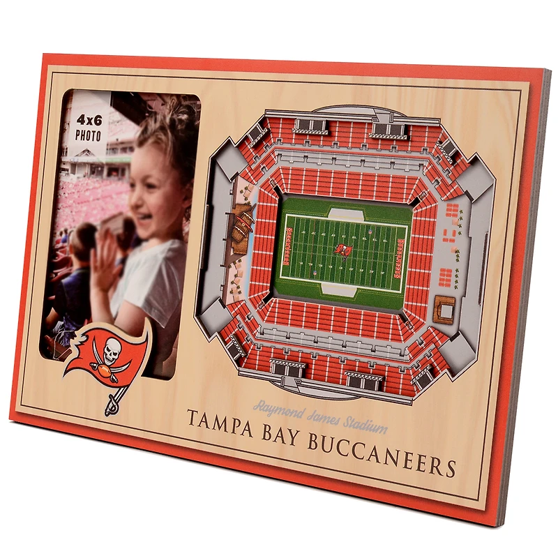 Brown Tampa Bay Buccaneers 3D StadiumViews Picture Frame
