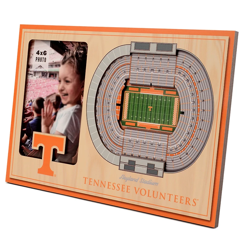 Brown Tennessee Volunteers 3D StadiumViews Picture Frame
