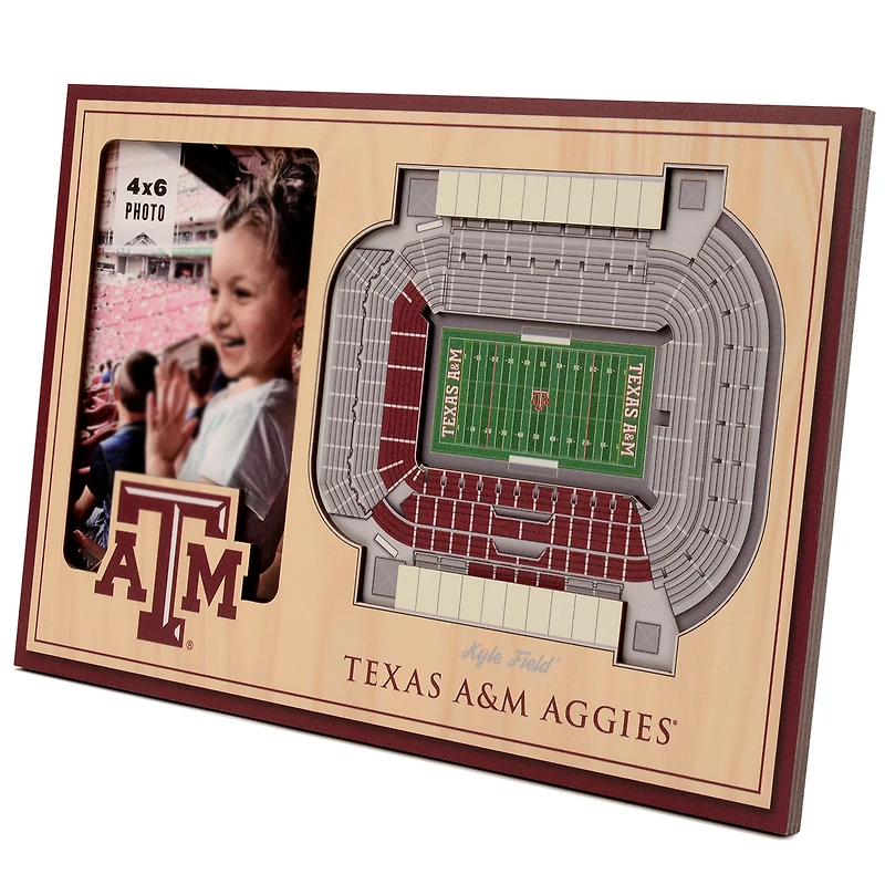Brown Texas A&M Aggies 3D StadiumViews Picture Frame