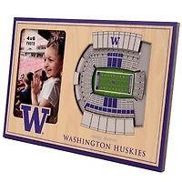 Brown Washington Huskies 3D StadiumViews Picture Frame