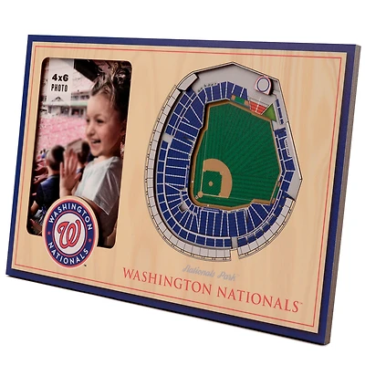 Brown Washington Nationals 3D StadiumViews Picture Frame