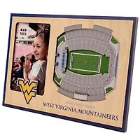 Brown West Virginia Mountaineers 3D StadiumViews Picture Frame
