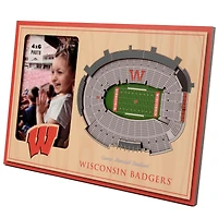 Brown Wisconsin Badgers 3D StadiumViews Picture Frame