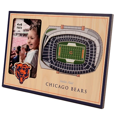 Brown Chicago Bears 3D StadiumViews Picture Frame