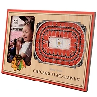 Brown Chicago Blackhawks 3D StadiumViews Picture Frame