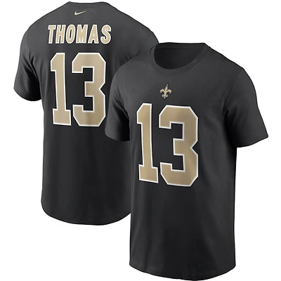 Men's Nike Michael Thomas Black New Orleans Saints Name & Number T-Shirt