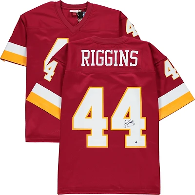 John Riggins Washington Football Team Autographed Mitchell & Ness Red Replica Jersey