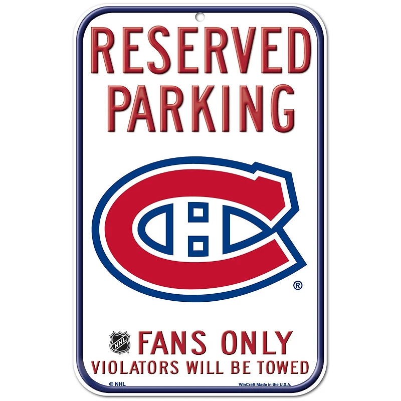 WinCraft Montreal Canadiens 11" x 17" Indoor/Outdoor Sign