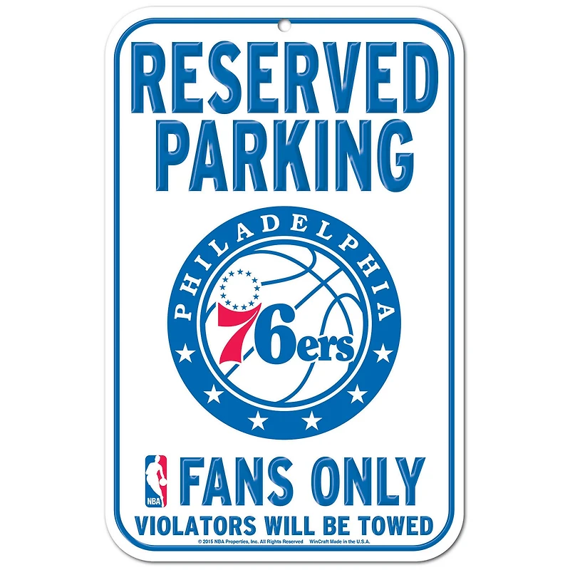 WinCraft Philadelphia 76ers 11" x 17" Indoor/Outdoor Sign
