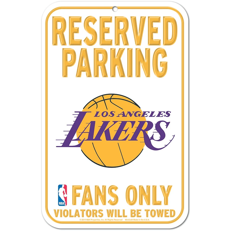 WinCraft Los Angeles Lakers 11" x 17" Indoor/Outdoor Sign
