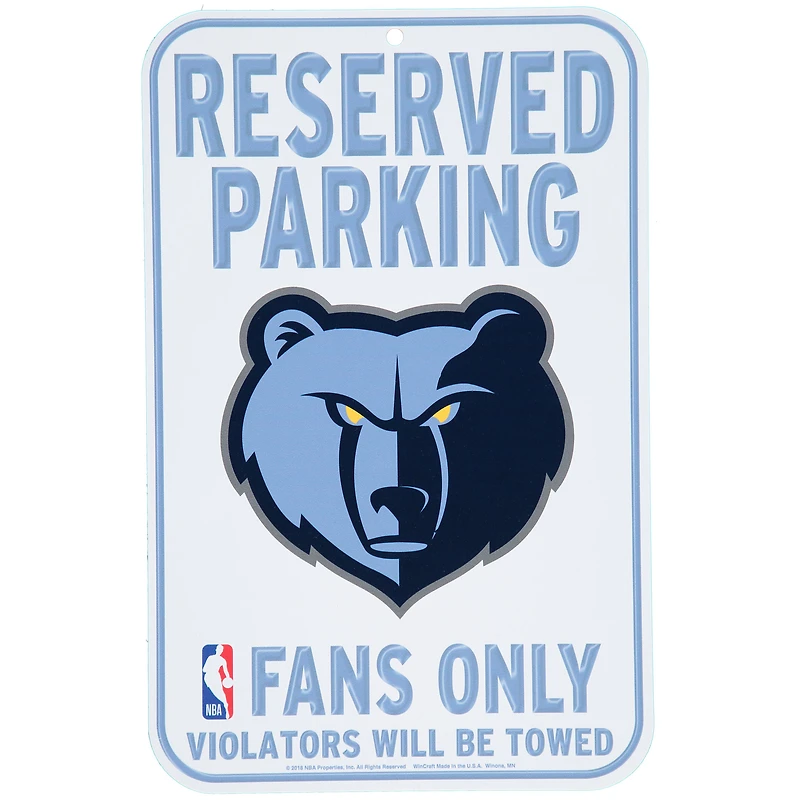WinCraft Memphis Grizzlies 11" x 17" Indoor/Outdoor Sign