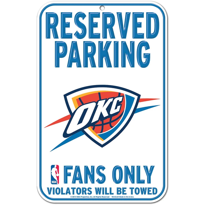 WinCraft Oklahoma City Thunder 11" x 17" Indoor/Outdoor Sign