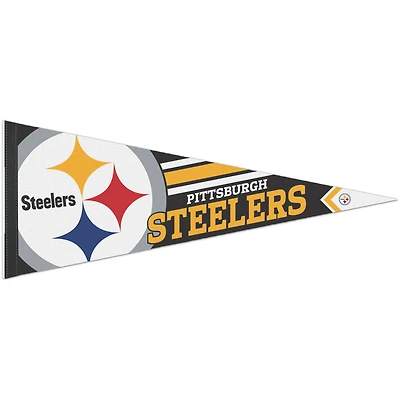 WinCraft Pittsburgh Steelers 12" x 30" Large Logo Premium Pennant