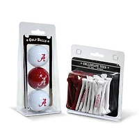 Alabama Crimson Tide 3-Golf Ball & 50-Golf Tee Set