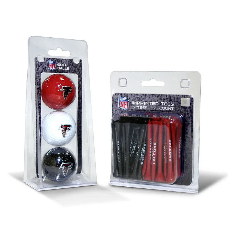 Atlanta Falcons 3-Golf Ball & 50-Golf Tee Set