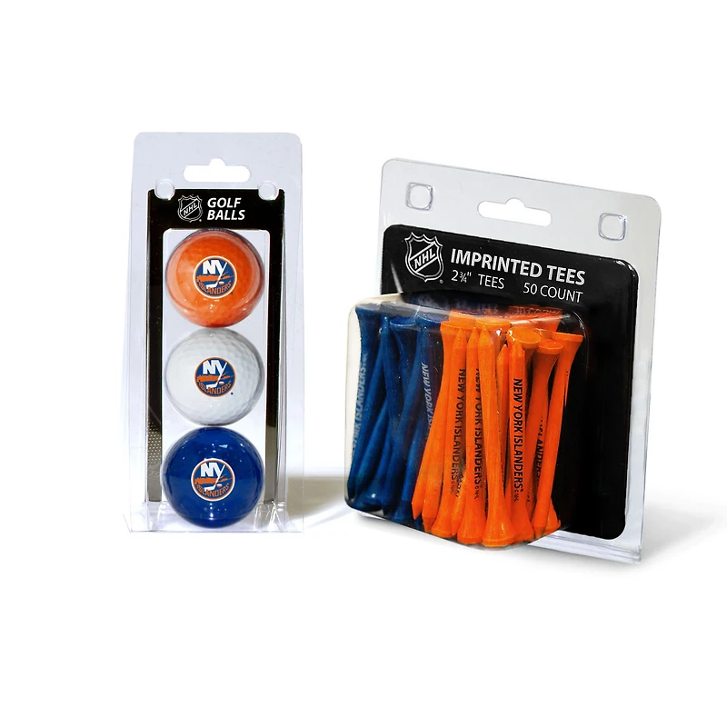 New York Islanders 3-Golf Ball & 50-Golf Tee Set