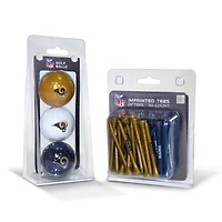 Los Angeles Rams 3-Golf Ball & 50-Golf Tee Set