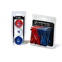 New York Rangers 3-Golf Ball & 50-Golf Tee Set