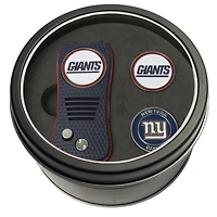 New York Giants Divot Tool & Ball Markers Personalized Tin Gift Set