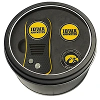 Iowa Hawkeyes Divot Tool & Ball Markers Personalized Tin Gift Set