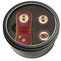 Iowa State Cyclones Divot Tool & Ball Markers Personalized Tin Gift Set