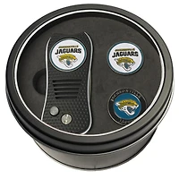 Jacksonville Jaguars Divot Tool & Ball Markers Personalized Tin Gift Set
