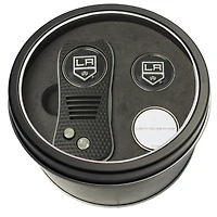 Los Angeles Kings Divot Tool & Ball Markers Personalized Tin Gift Set