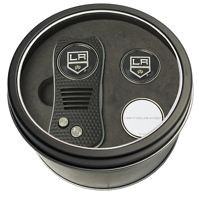 Los Angeles Kings Divot Tool & Ball Markers Personalized Tin Gift Set