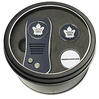 Toronto Maple Leafs Divot Tool & Ball Markers Personalized Tin Gift Set