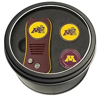 Minnesota Golden Gophers Divot Tool & Ball Markers Personalized Tin Gift Set