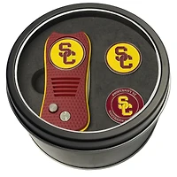USC Trojans Divot Tool & Ball Markers Personalized Tin Gift Set