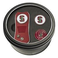 Stanford Cardinal Divot Tool & Ball Markers Personalized Tin Gift Set