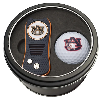 Auburn Tigers Divot Tool & Golf Ball Personalized Tin Gift Set
