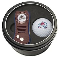 Colorado Avalanche Divot Tool & Golf Ball Personalized Tin Gift Set