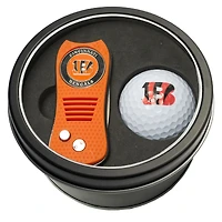 Cincinnati Bengals Divot Tool & Golf Ball Personalized Tin Gift Set