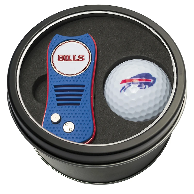 Buffalo Bills Divot Tool & Golf Ball Personalized Tin Gift Set