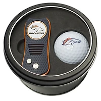 Denver Broncos Divot Tool & Golf Ball Personalized Tin Gift Set