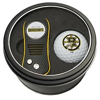Boston Bruins Divot Tool & Golf Ball Personalized Tin Gift Set