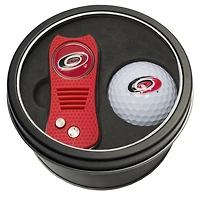 Carolina Hurricanes Divot Tool & Golf Ball Personalized Tin Gift Set
