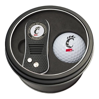Cincinnati Bearcats Divot Tool & Golf Ball Personalized Tin Gift Set