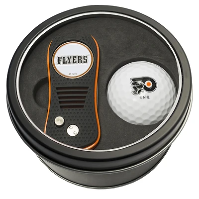 Philadelphia Flyers Divot Tool & Golf Ball Personalized Tin Gift Set